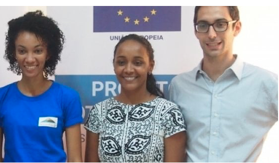 David Solazzo con delle colleghe